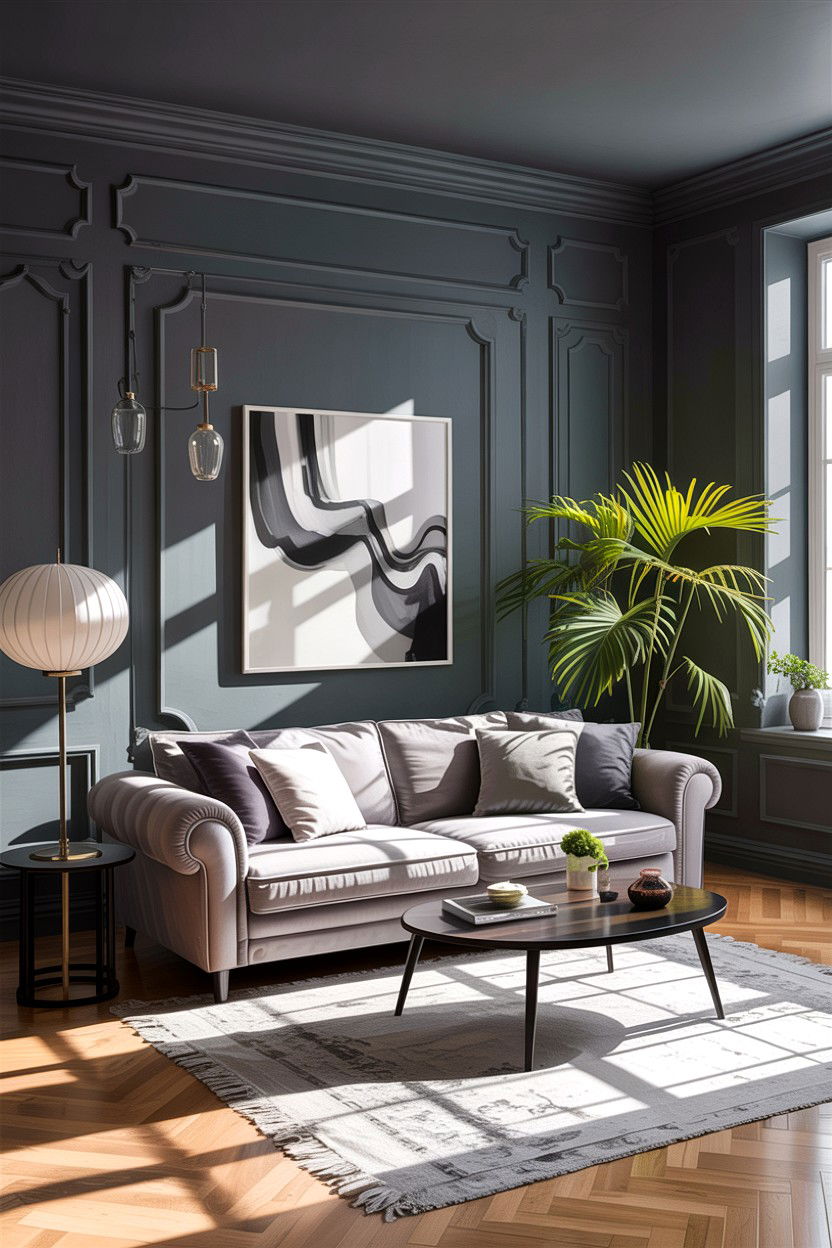 Shadow Gray Living Room - 30 all gray living room ideas