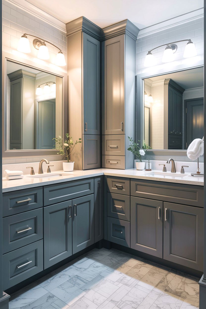 Shaker Style Bathroom Cabinets - 30 classic bathroom ideas