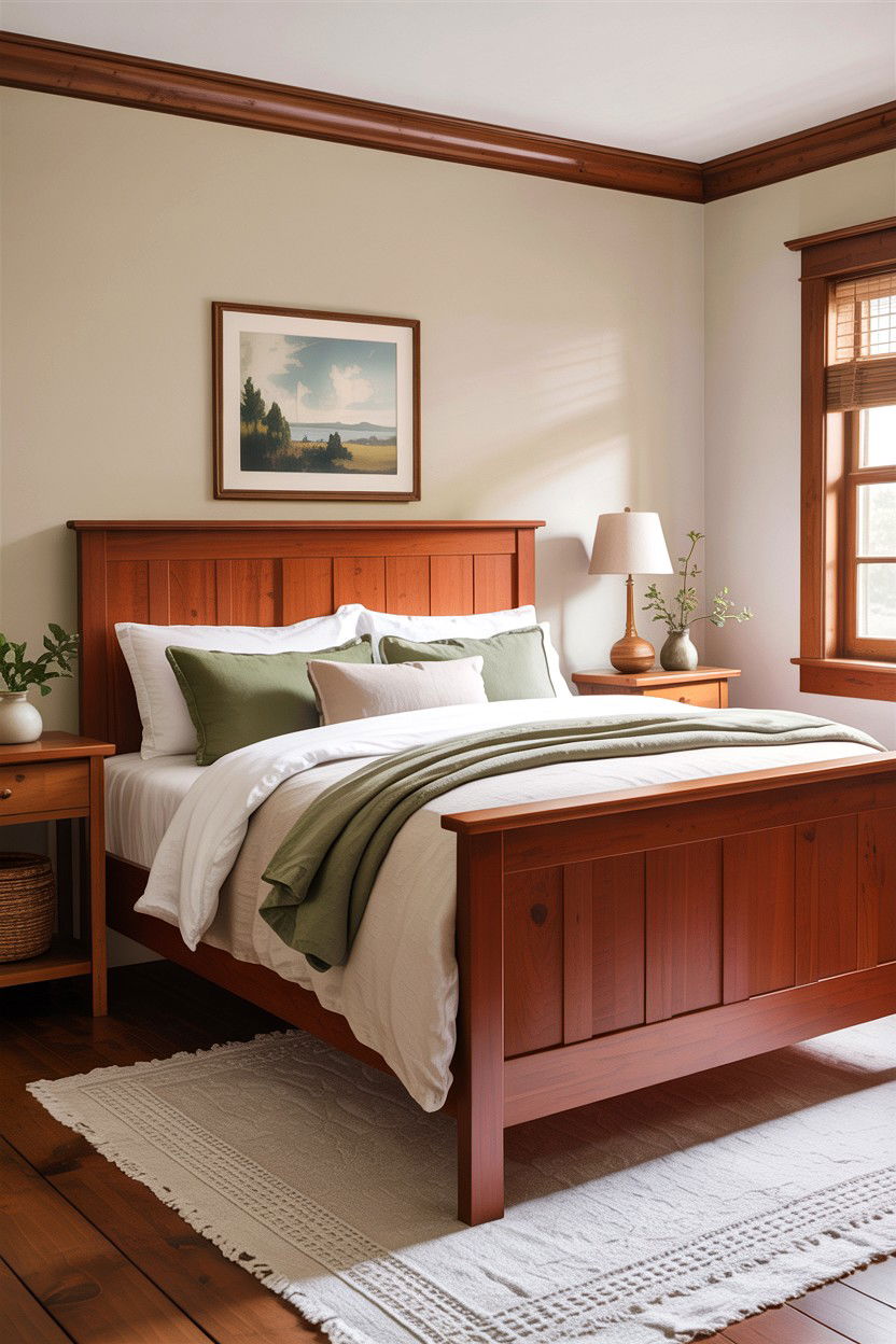 Shaker Style Cherry Wood Bedroom - 30 bedroom cherry furniture ideas