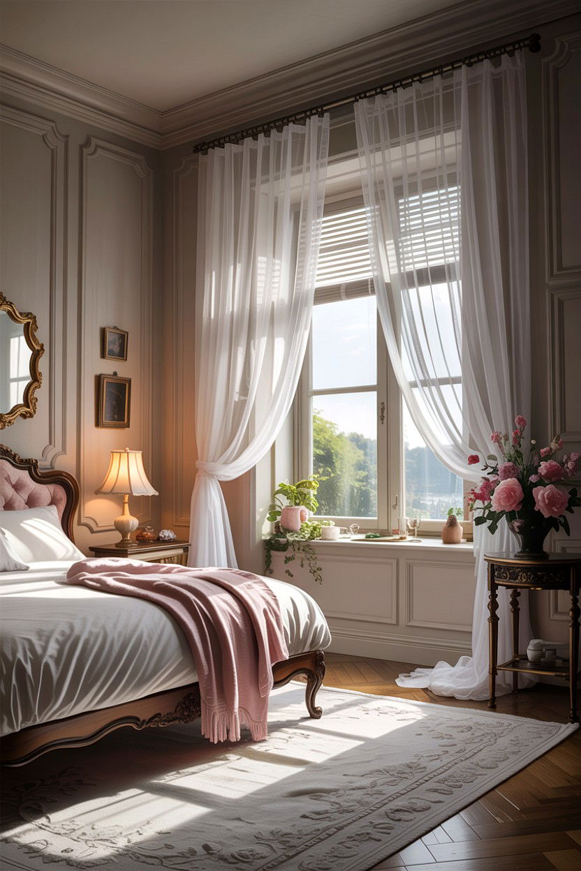 Sheer Curtain Bedroom - 30 Turkish bedroom ideas