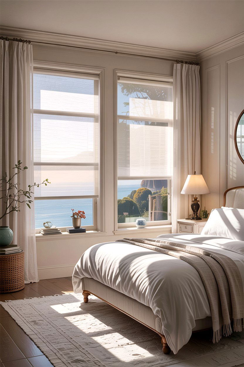 Sheer Roller Blinds - 30 bedroom roller blinds