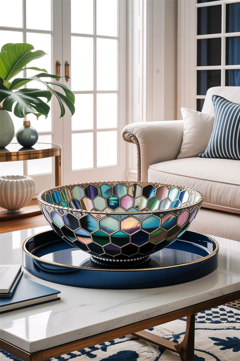 Shell Inlay Bowl Nautical - 30 living room decorative bowls