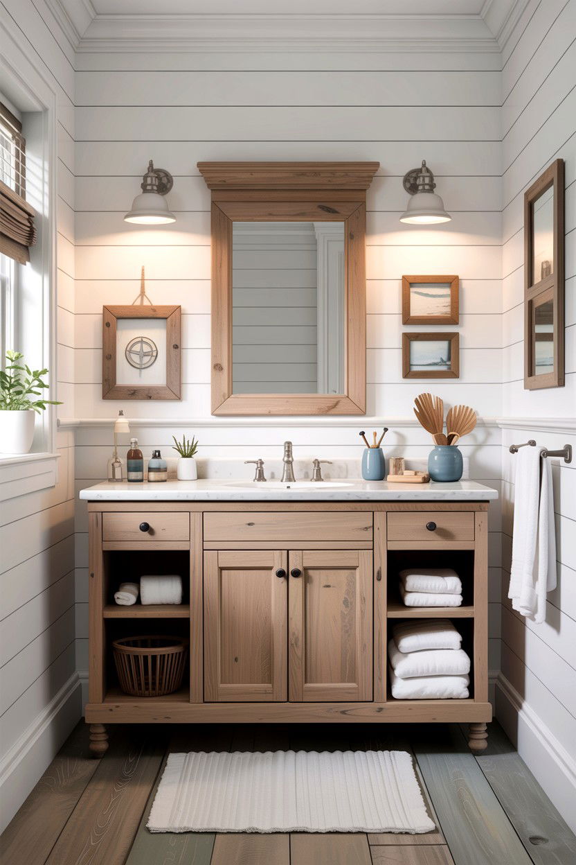 Shiplap Bathroom Baseboard - 30 bathroom baseboard ideas