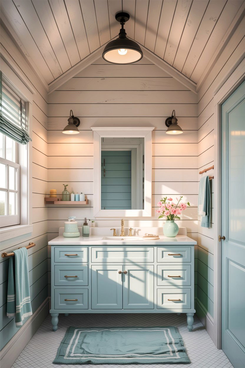 Shiplap Bathroom Ceiling - 30 bathroom ceiling statement ideas