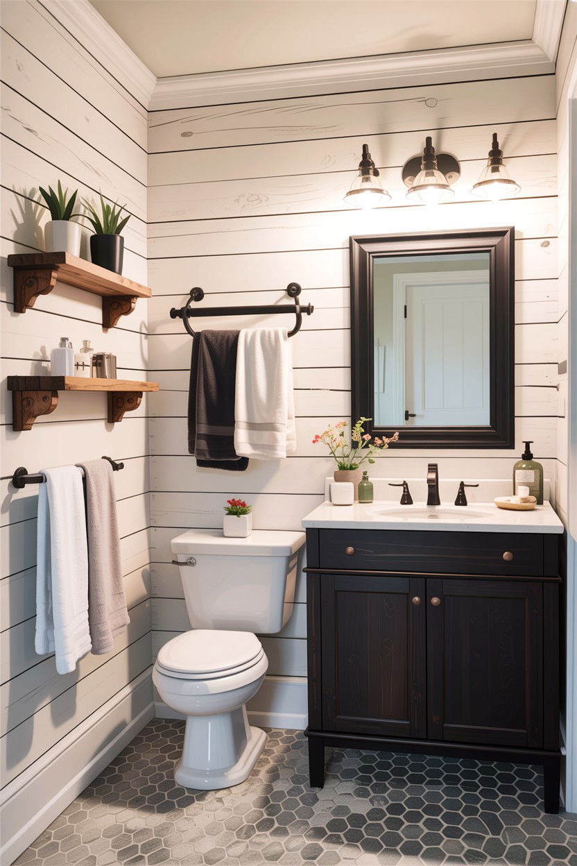 Shiplap Bathroom Walls - 30 HGTV bathroom ideas