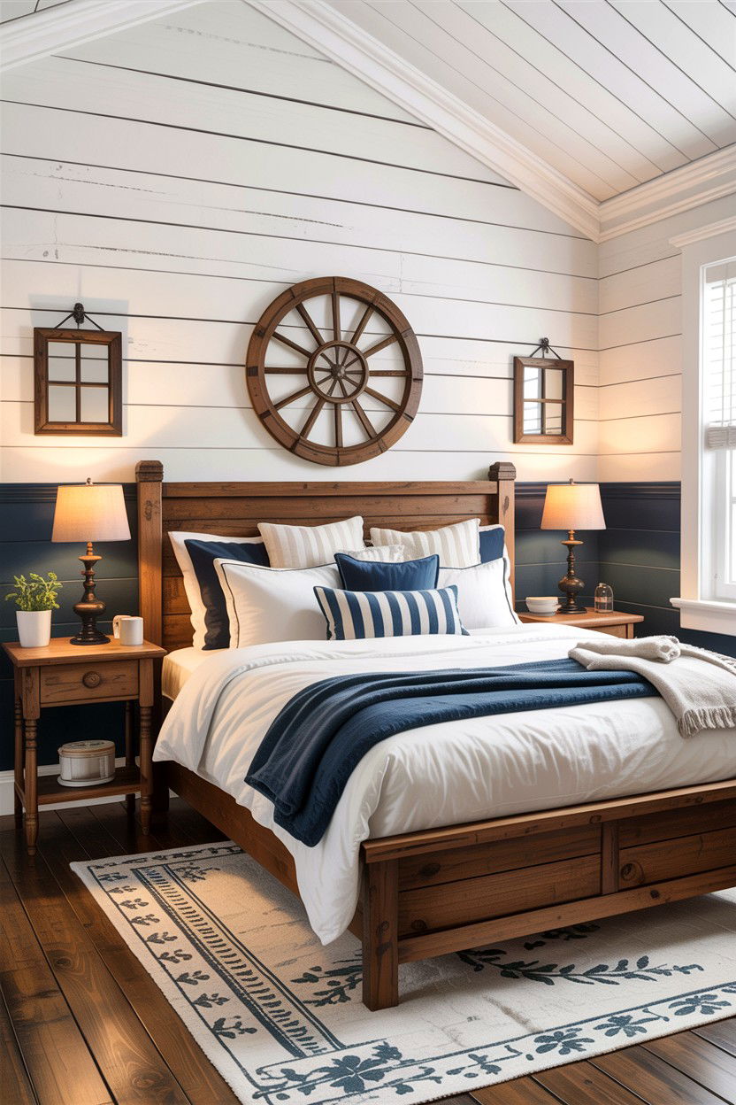 Shiplap Half Wall Bedroom - 30 bedroom pony wall ideas