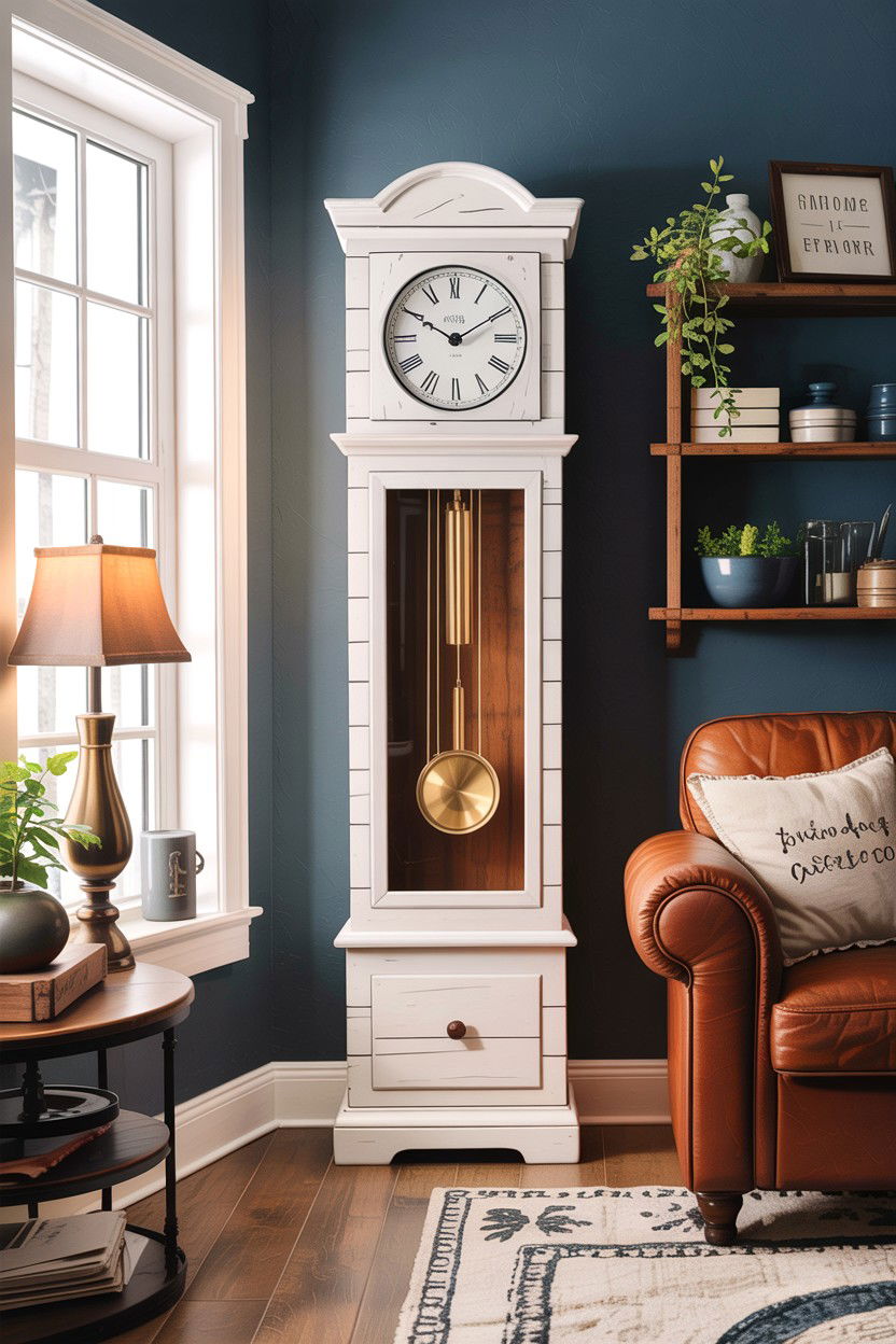 30 Living Room Grandfather Clocks for Timeless Style