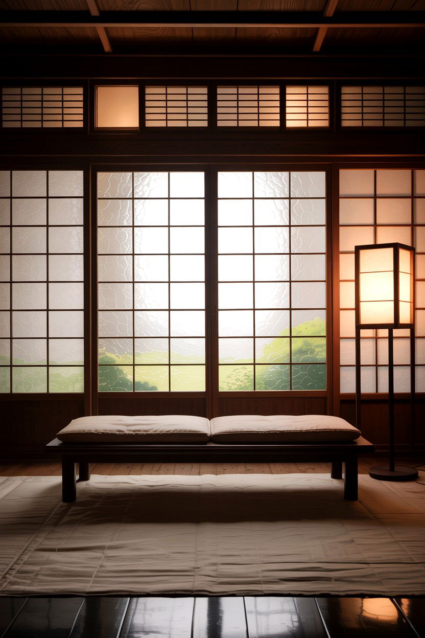 Shoji Paper Screen - 30 living room Japanese furniture ideas