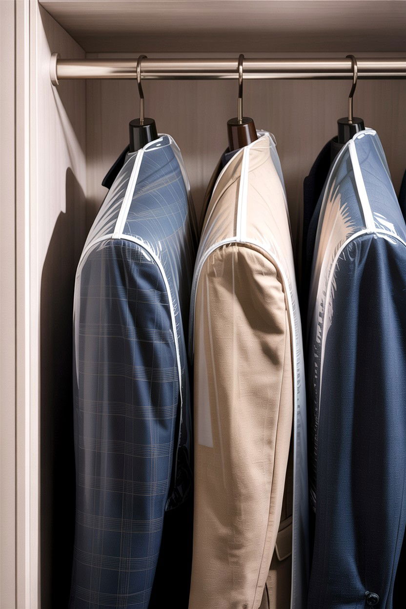 Shoulder dust cover - 30 bedroom garment bags
