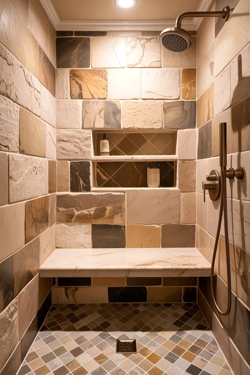 Shower bench depth - 30 bathroom design rules