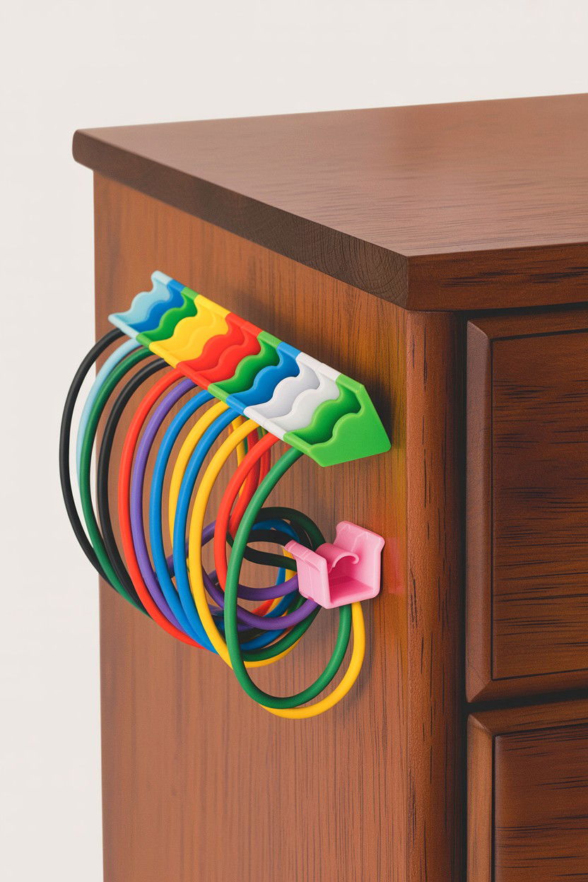 Silicone Cable Clips - 30 bedroom phone chargers