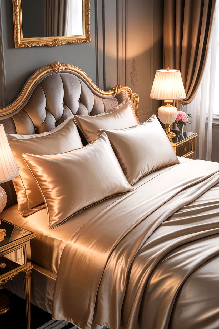 Silk Pillowcase - 30 bedroom throw pillows