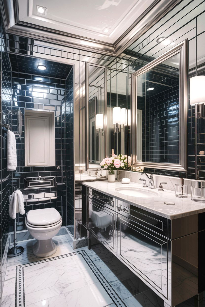 Silver Gray Bathroom - 30 gray bathroom ideas