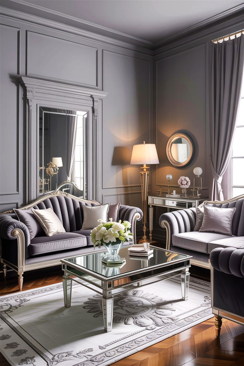 Silver grey living room - 30 cool toned living room ideas