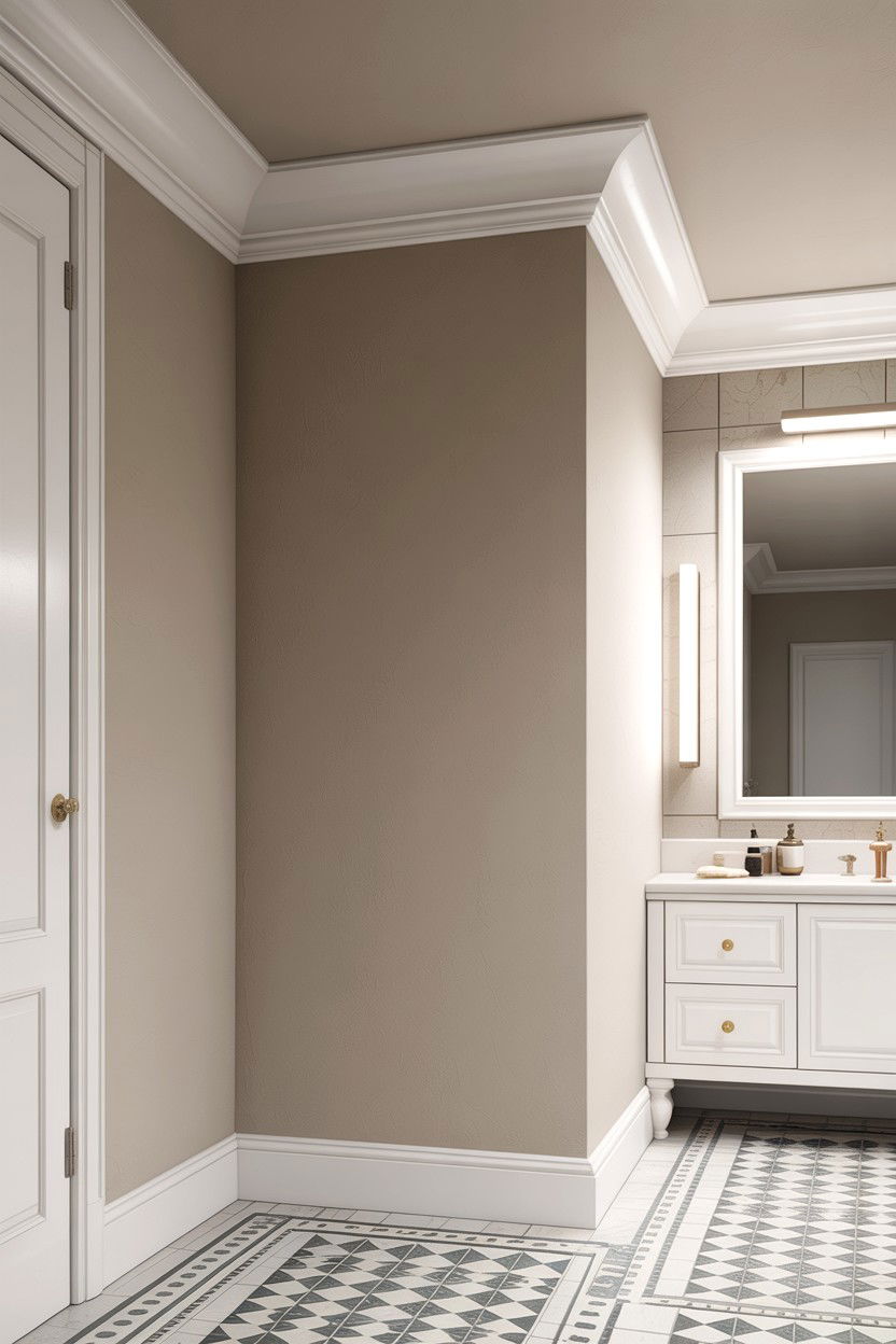 Simple Bathroom Crown Molding - 30 bathroom crown molding ideas