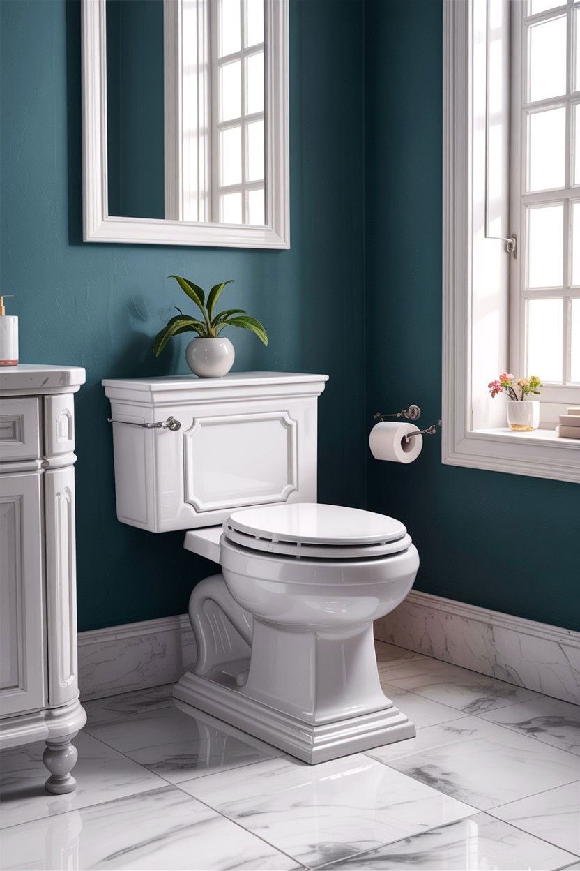 Skirted Base High Toilet - 30 comfort height toilet ideas