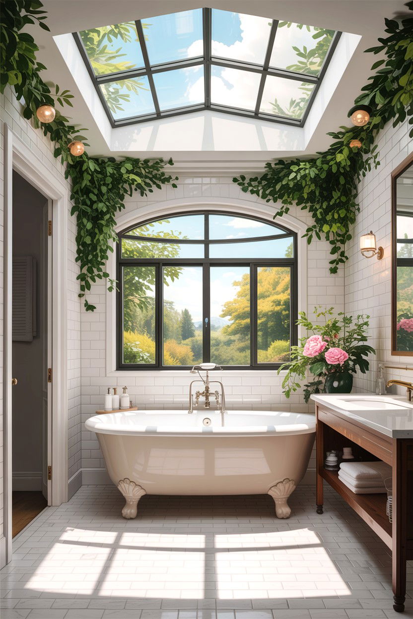 Skylight Bathroom - 30 interior designer bathroom ideas