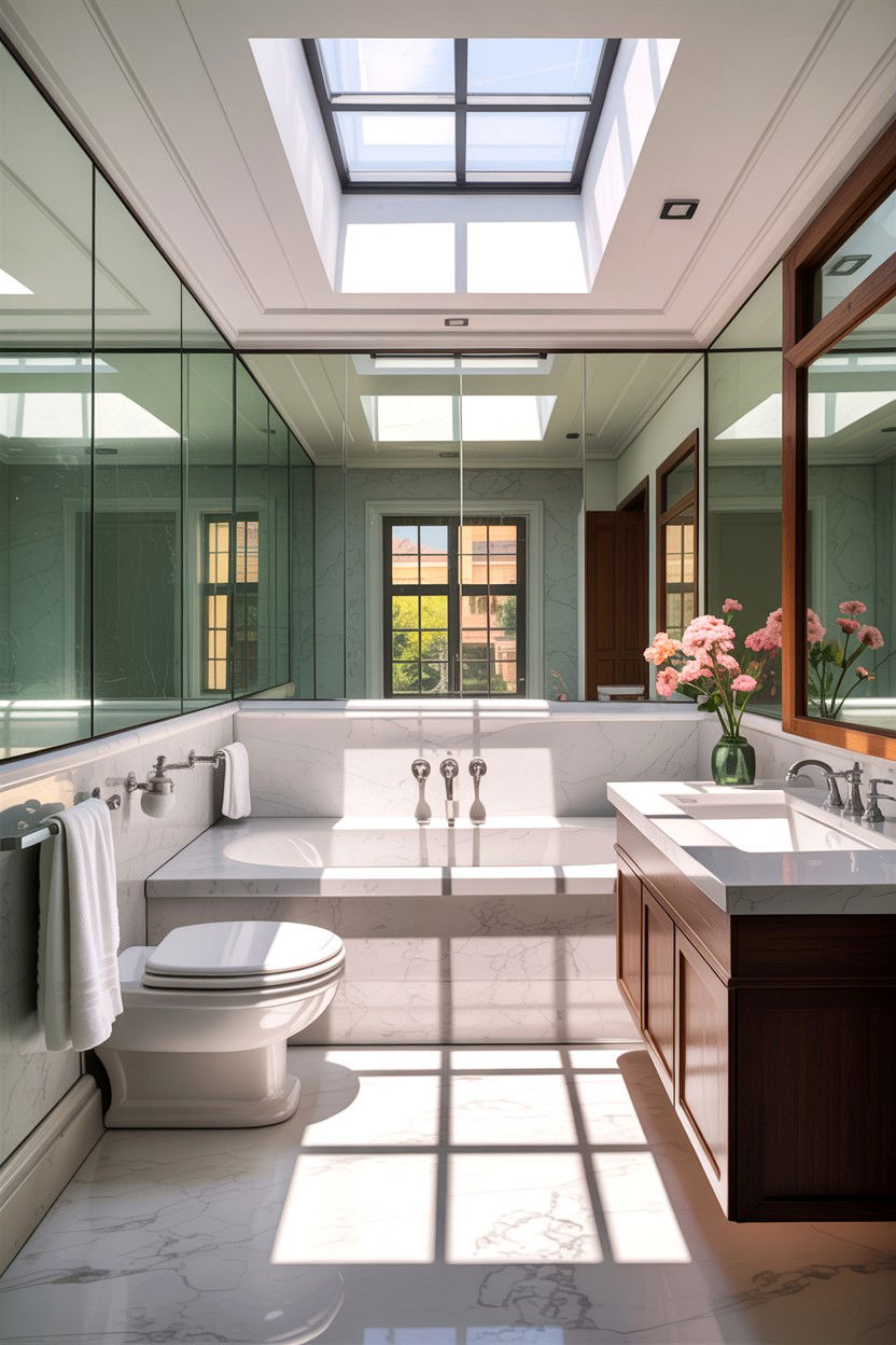 Skylight Downstairs Bathroom - 30 downstairs bathroom ideas