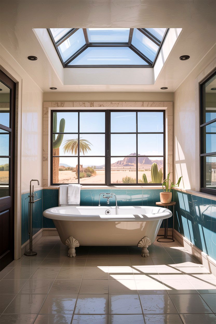 Skylight In Bathroom - 30 desert bathroom ideas