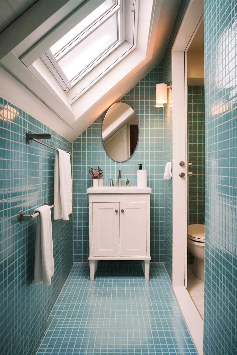 Skylight attic closet bathroom - 30 closet to bathroom conversion ideas