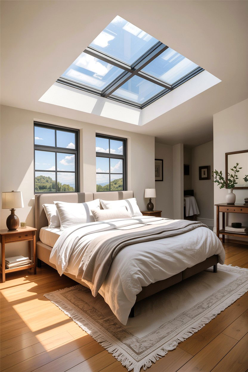 Skylight bedroom - 30 bedroom improvement ideas