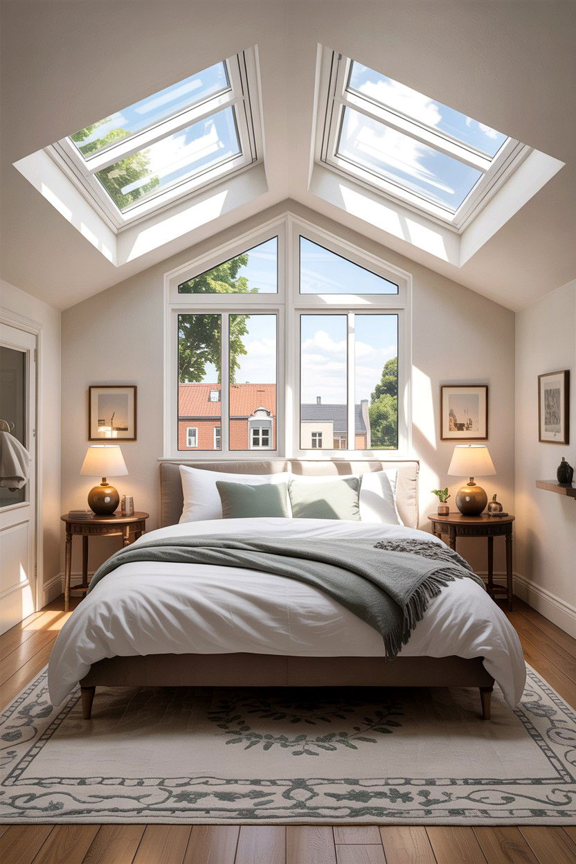Skylight bedroom layout - 30 bonus room to bedroom ideas