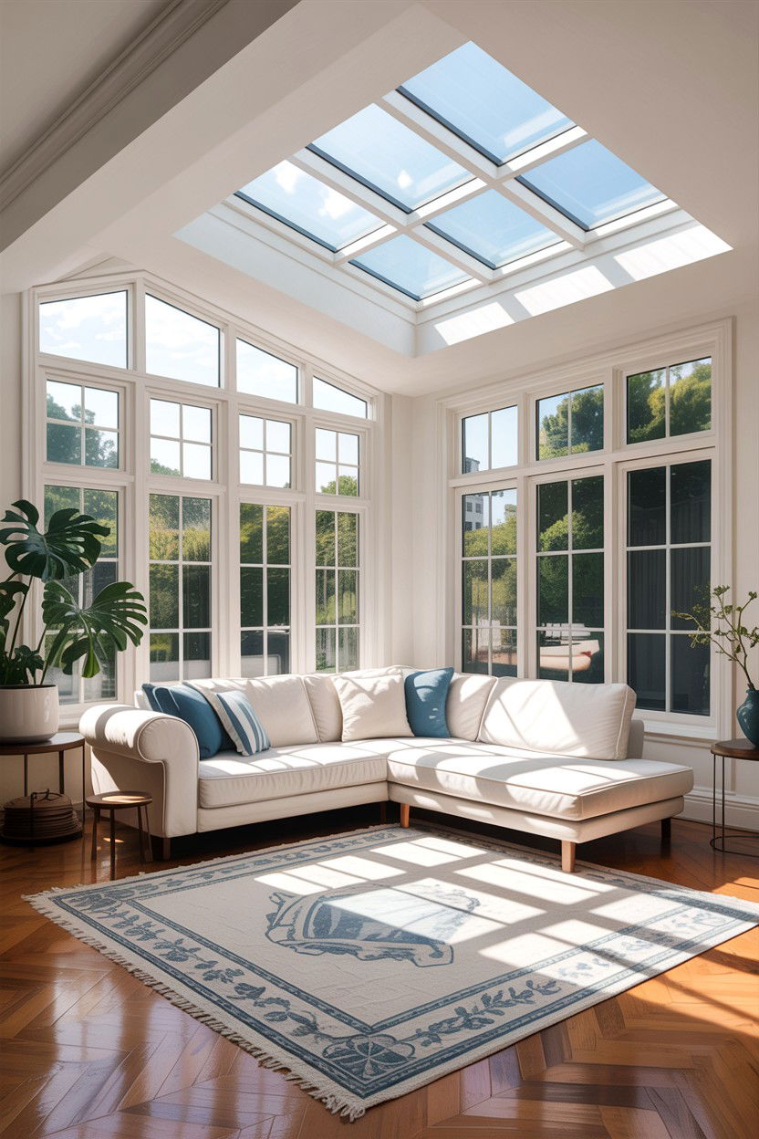 Skylight window - 30 architect living room ideas