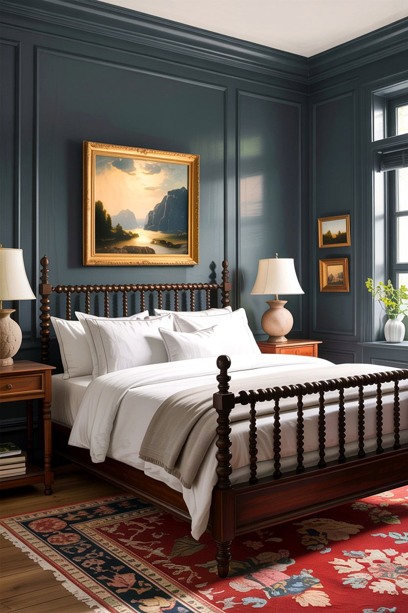 Slate Gray Bedroom Walls - 30 traditional gray bedroom ideas