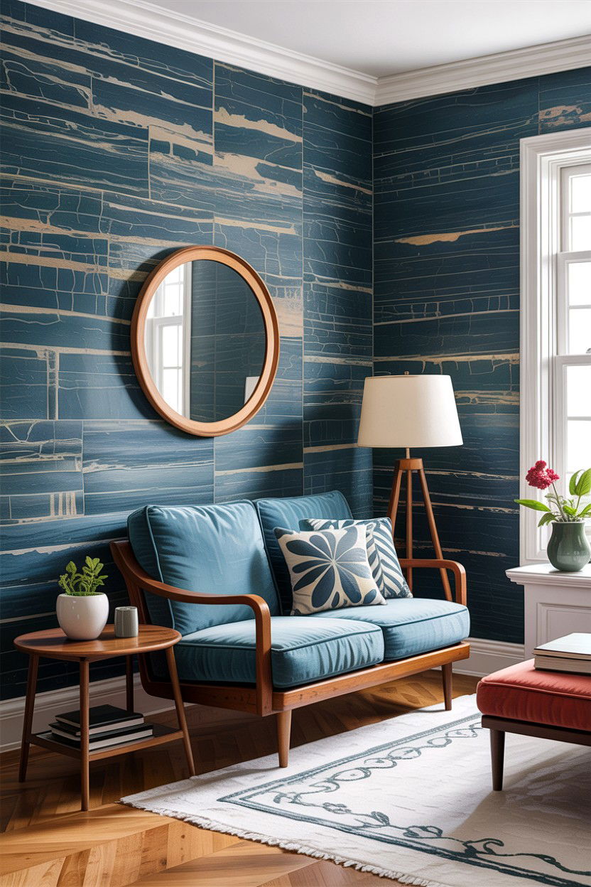 Slate grasscloth wallpaper - 30 living room grasscloth wallpapers