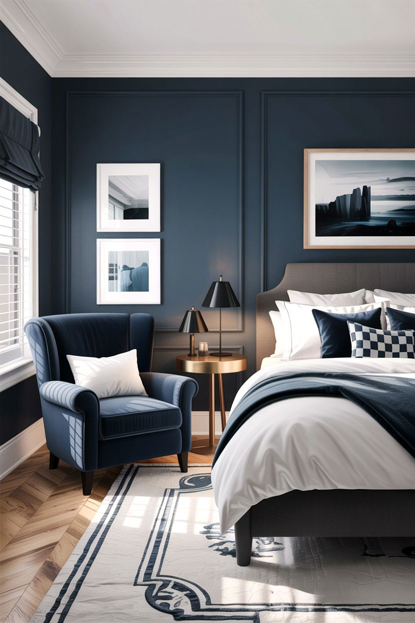 Slate gray bedroom - 30 bedroom paint colors