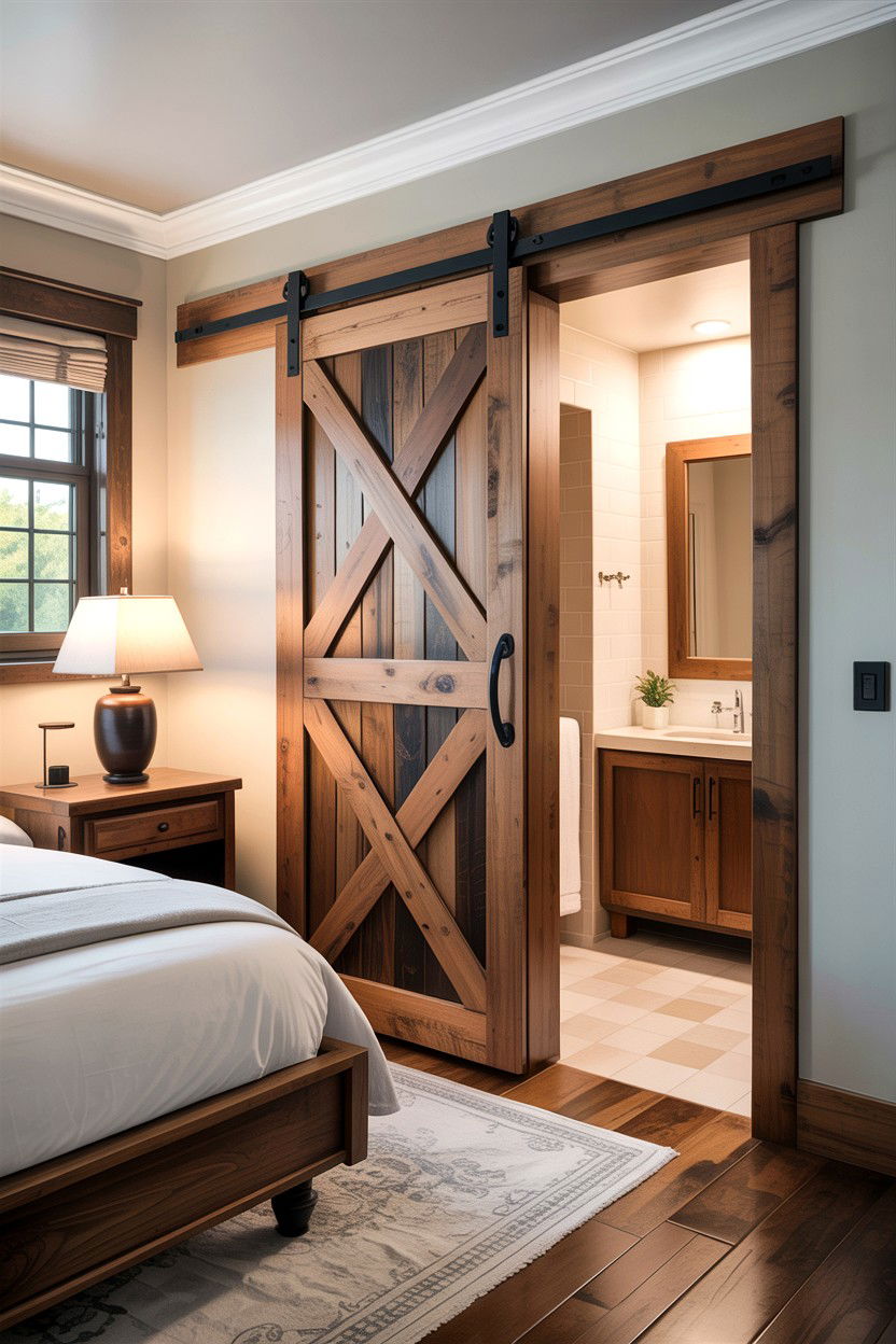 Sliding Door - 30 boutique hotel bedroom ideas