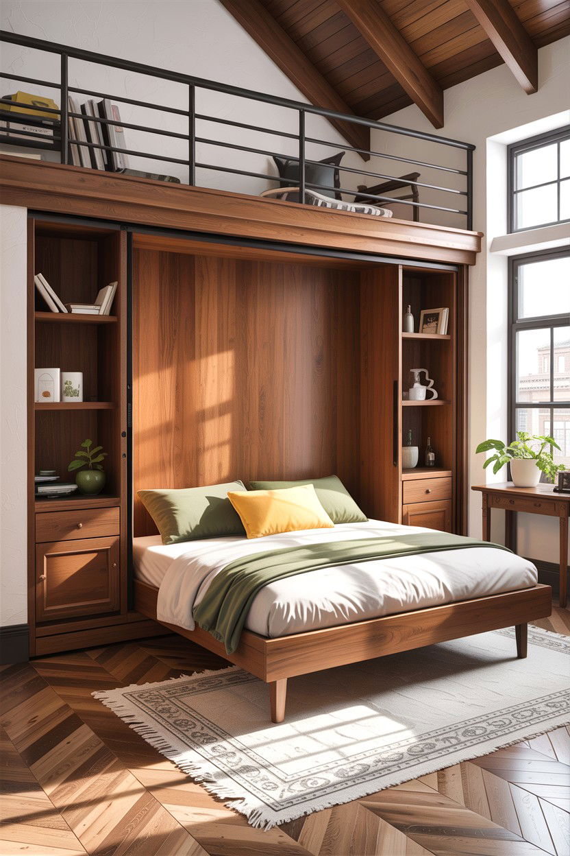 Sliding Wall Bed - 30 bedroom hidden bed ideas