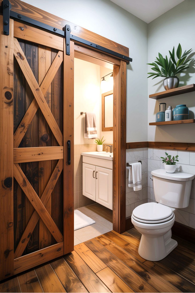 Sliding door closet bathroom - 30 closet to bathroom conversion ideas