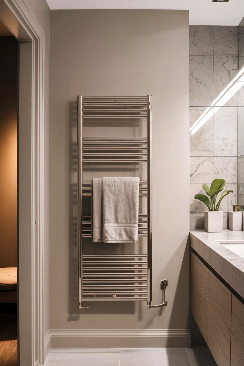30 Best Heated Towel Rack Ideas for a Spa-Like Bathroom