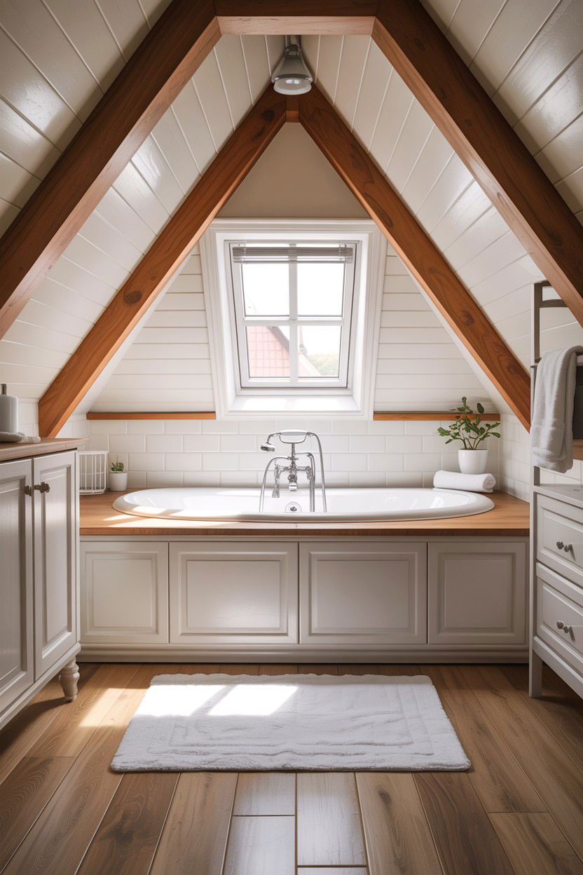 Sloped Ceiling Bathroom - 30 en-suite bathroom ideas