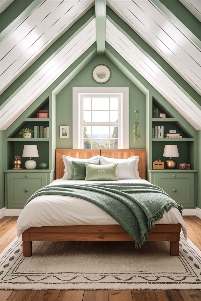 Sloped Ceiling - 30 bedroom ceiling designs