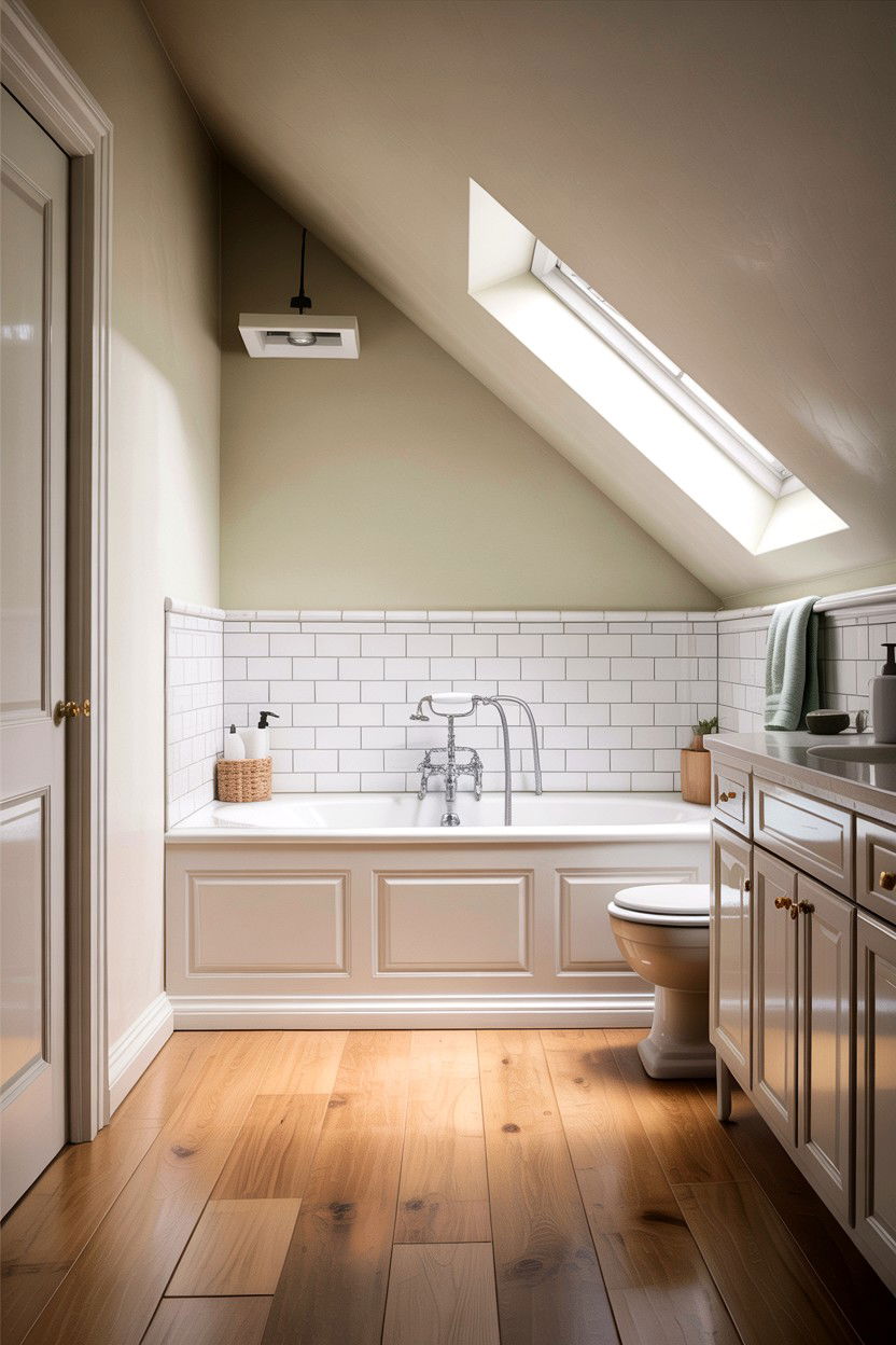 Sloped bathroom ceiling - 30 bathroom ceiling ideas