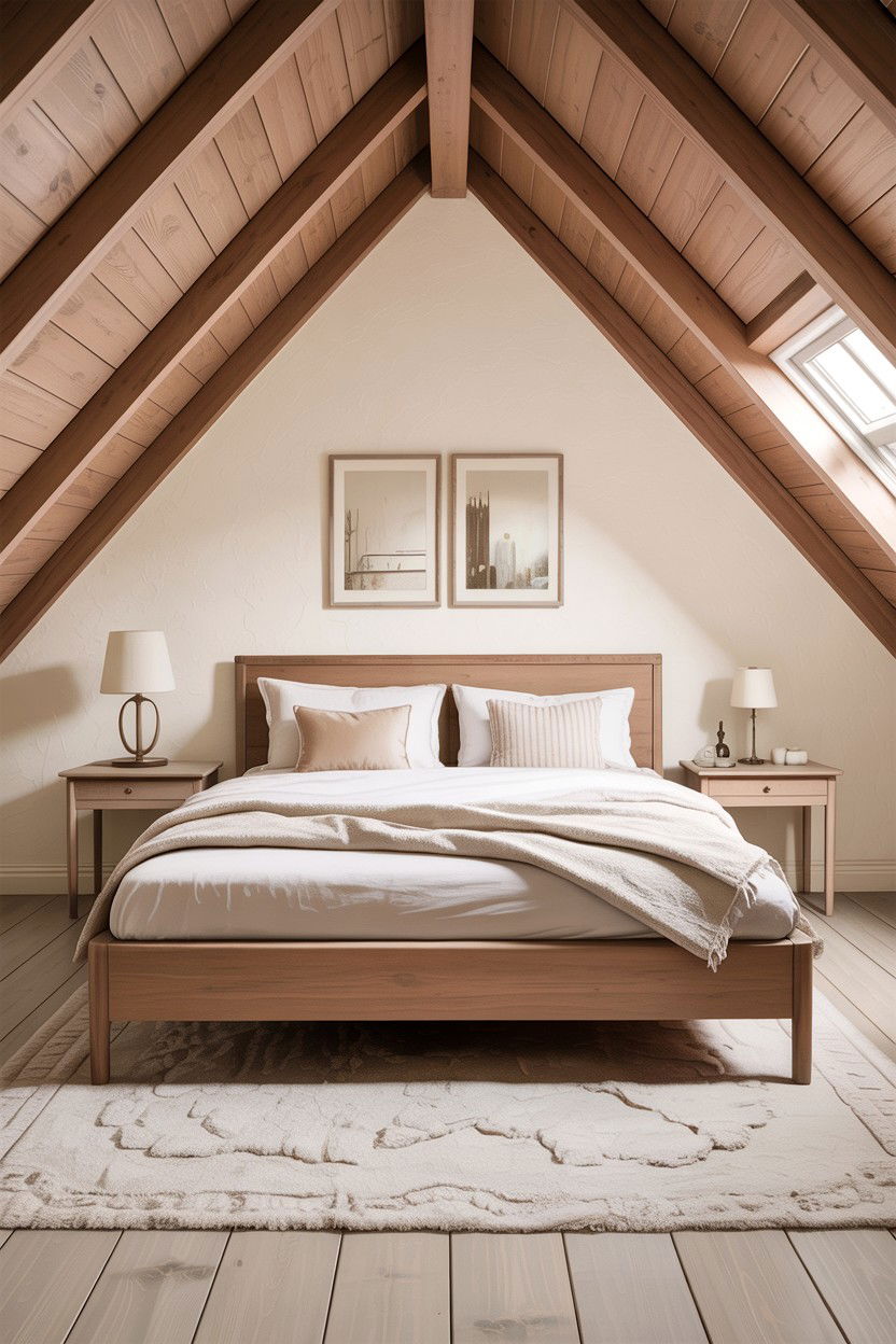 Sloped ceiling bedroom furniture - 30 bonus room to bedroom ideas