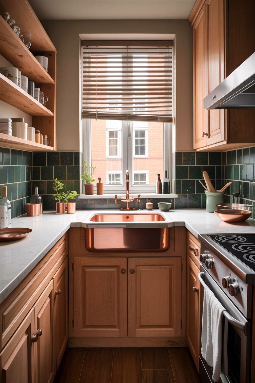 Small Apartment Copper Sink - 30 copper sink ideas