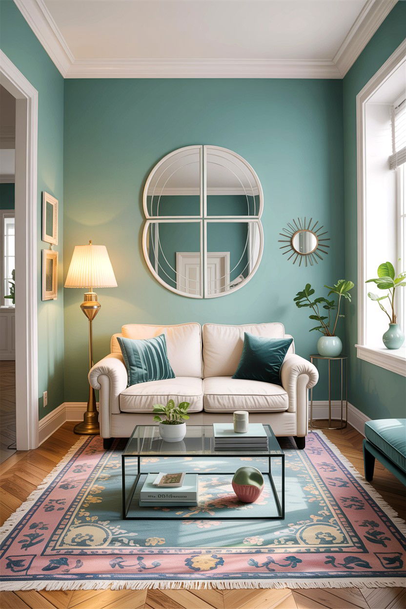 Small Aqua Living Room - 30 aqua living room ideas