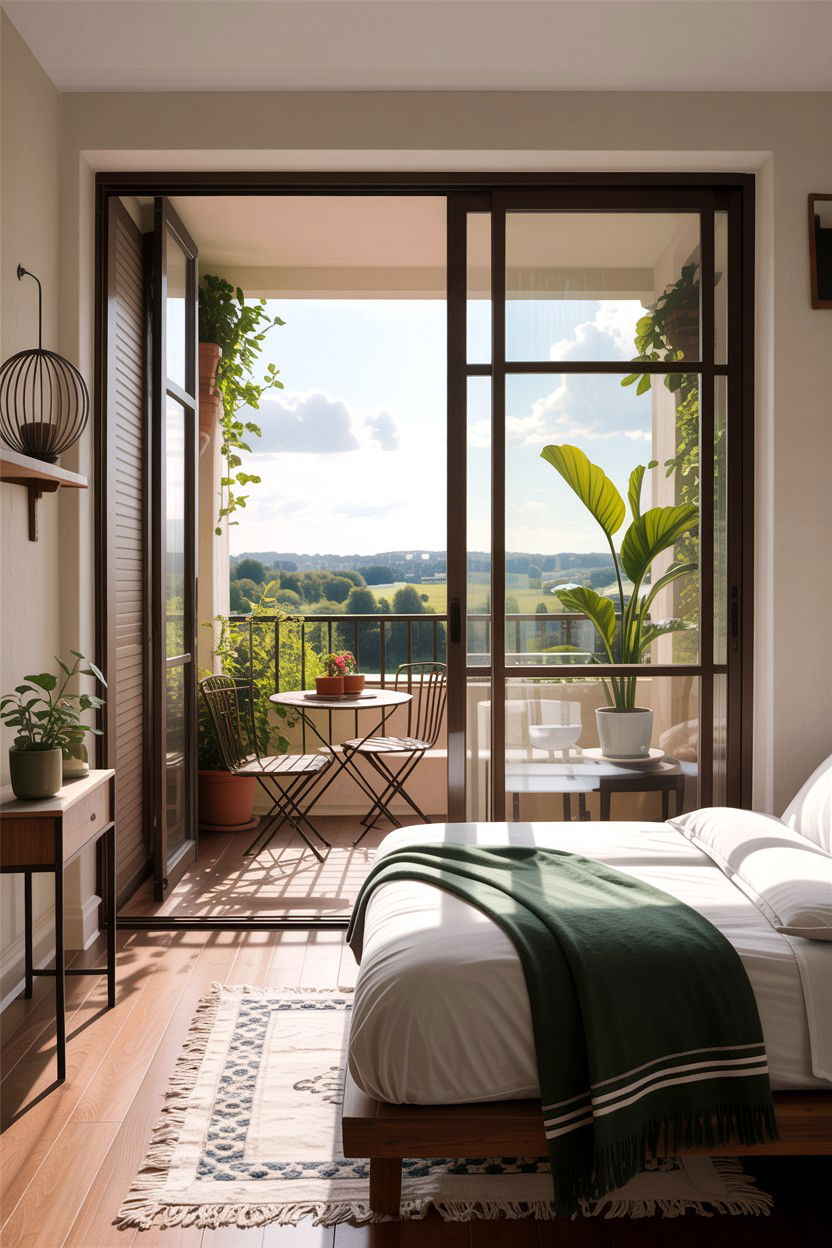 Small Balcony Bedroom - 30 condo bedroom ideas