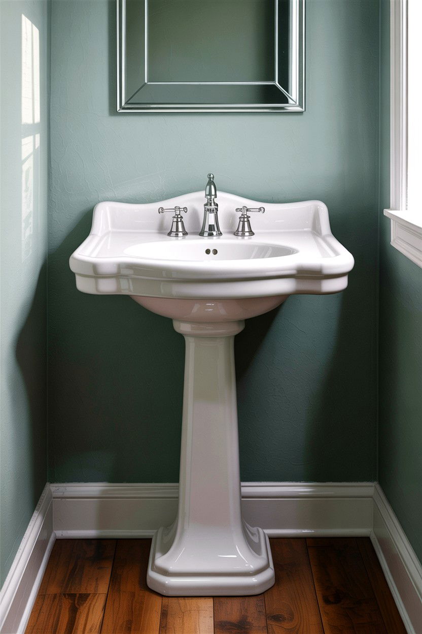 Small Bathroom Pedestal Sink - 30 galley bathroom ideas