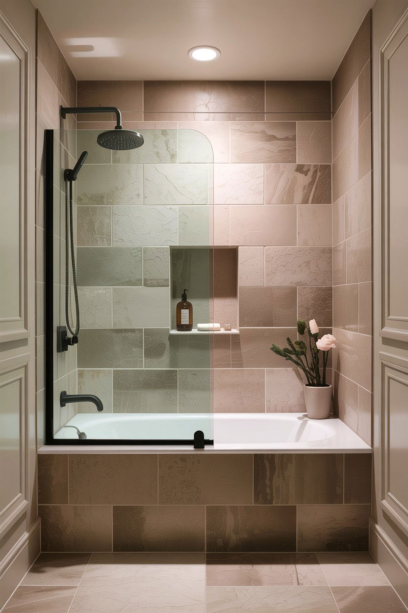 Small Bathroom Tub Shower Combo - 30 alcove tub ideas