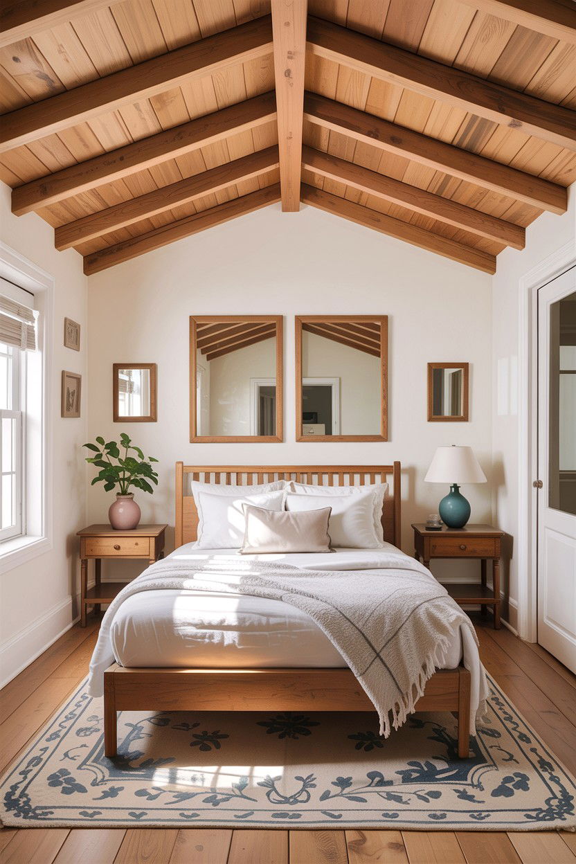 Small Bedroom Ceiling Beam - 30 exposed beam bedroom ideas