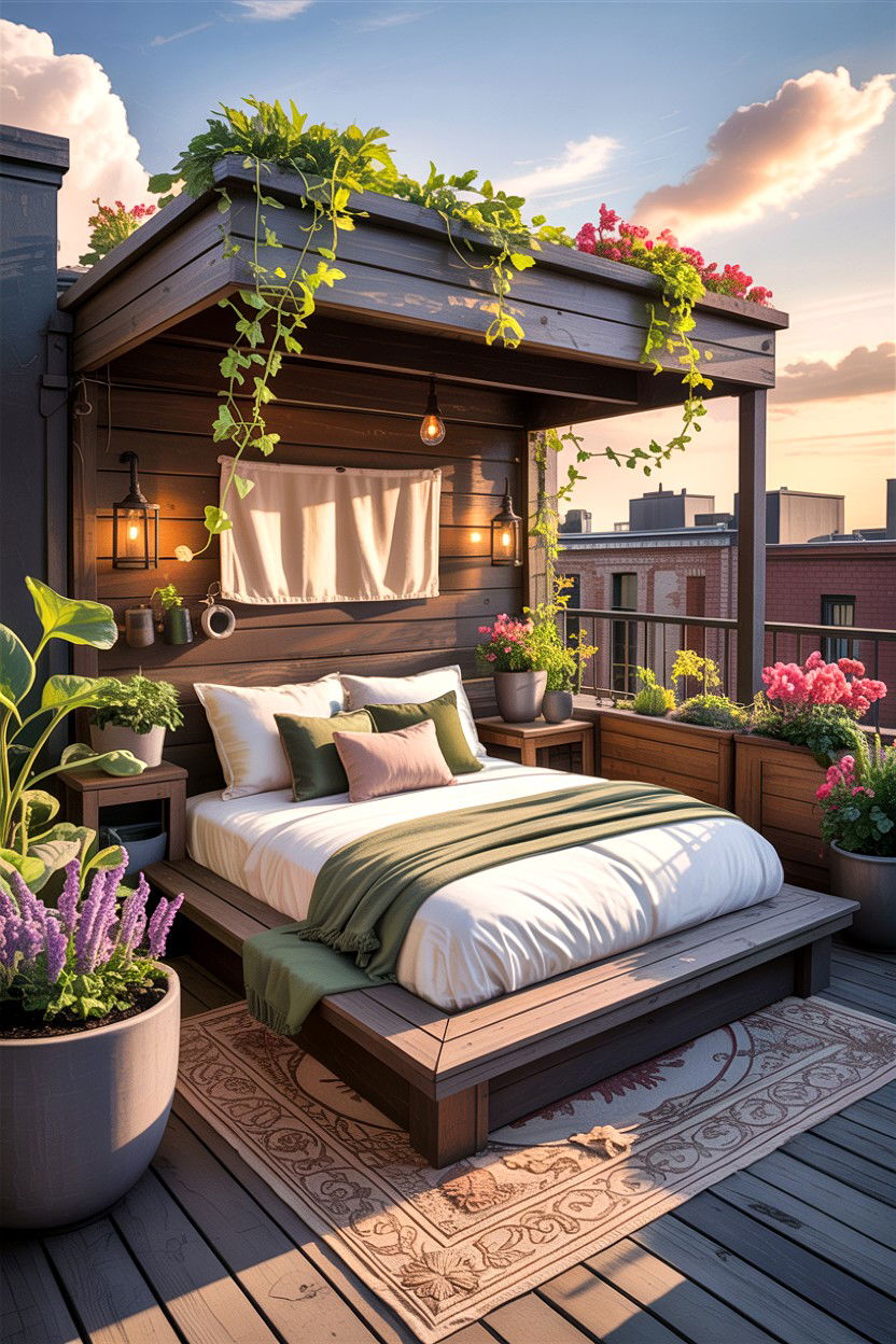 Small Bedroom Rooftop Deck - 30 bedroom with terrace ideas
