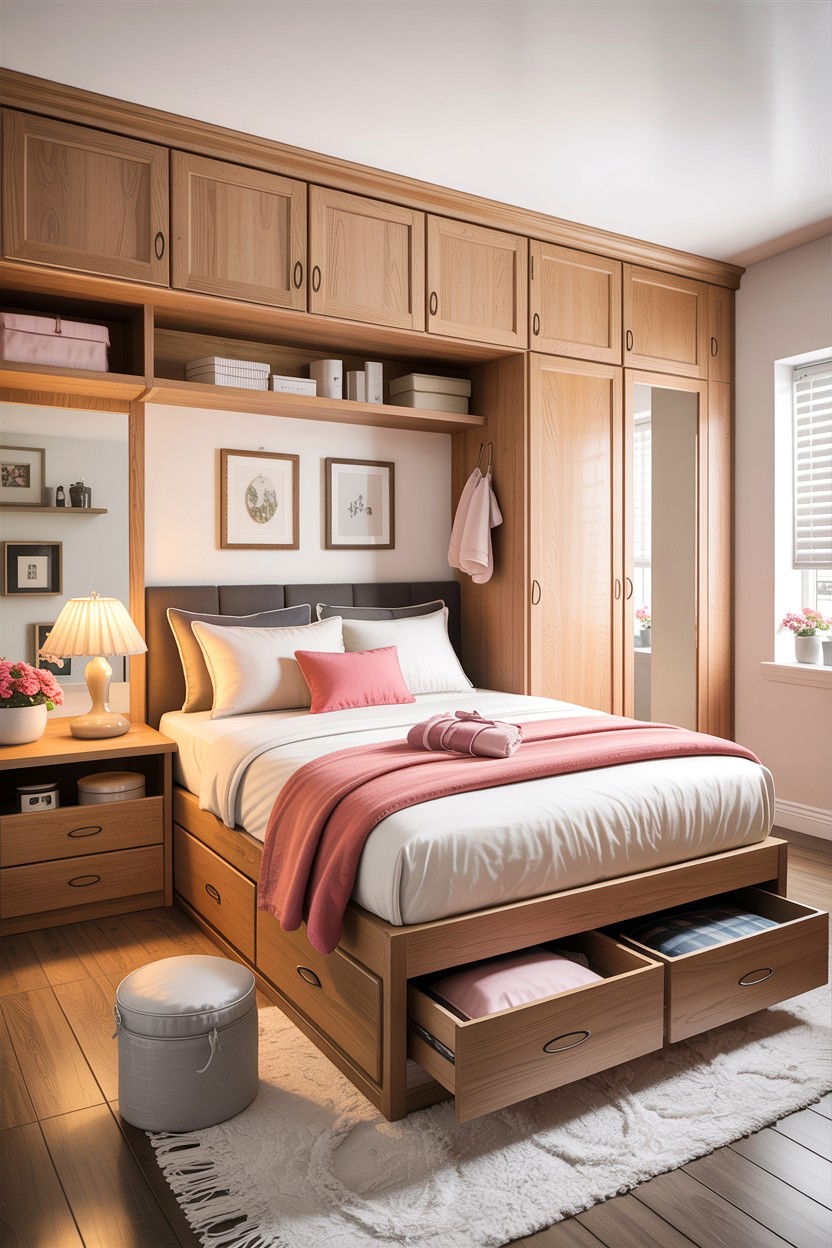 Small Bedroom Storage - 30 bedroom ideas