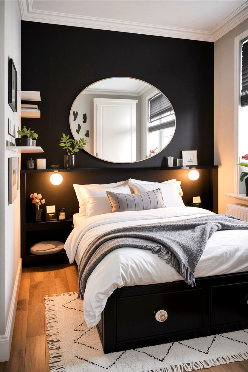 Small Black Scandinavian Bedroom - 30 scandinavian black bedroom ideas
