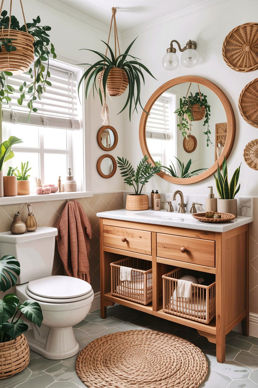 Small Boho Bathroom - 30 jaw-dropping bathroom ideas