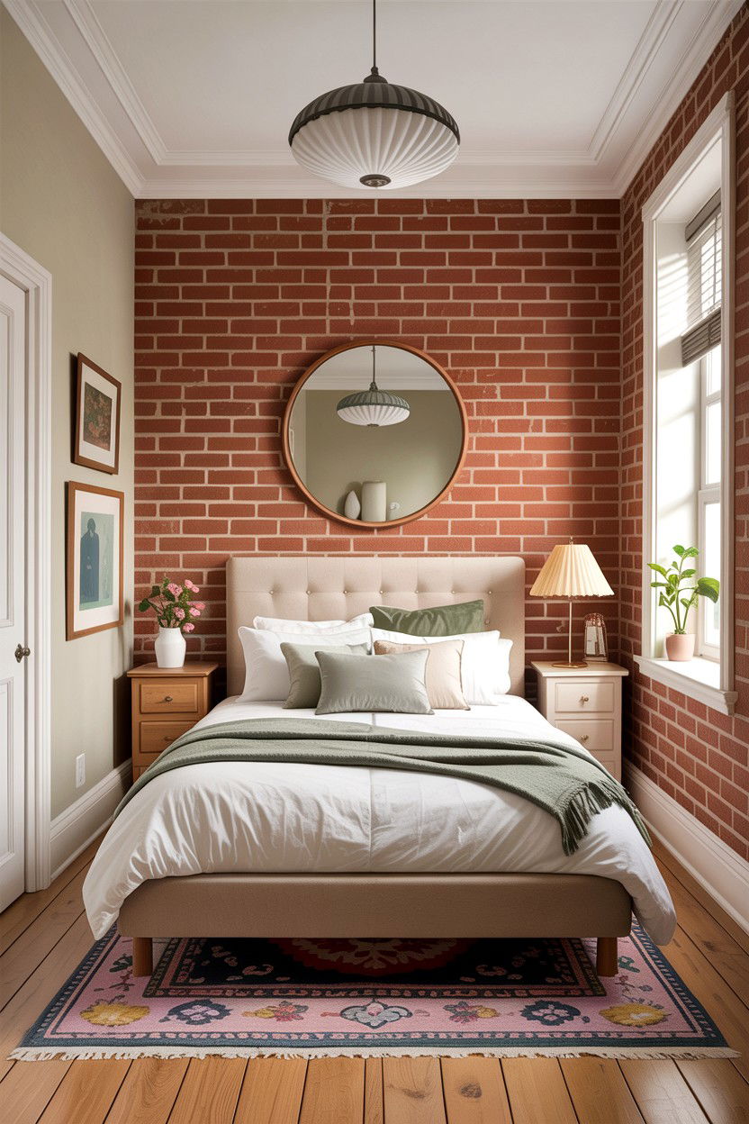 Small Brick Bedroom - 30 exposed brick bedroom ideas