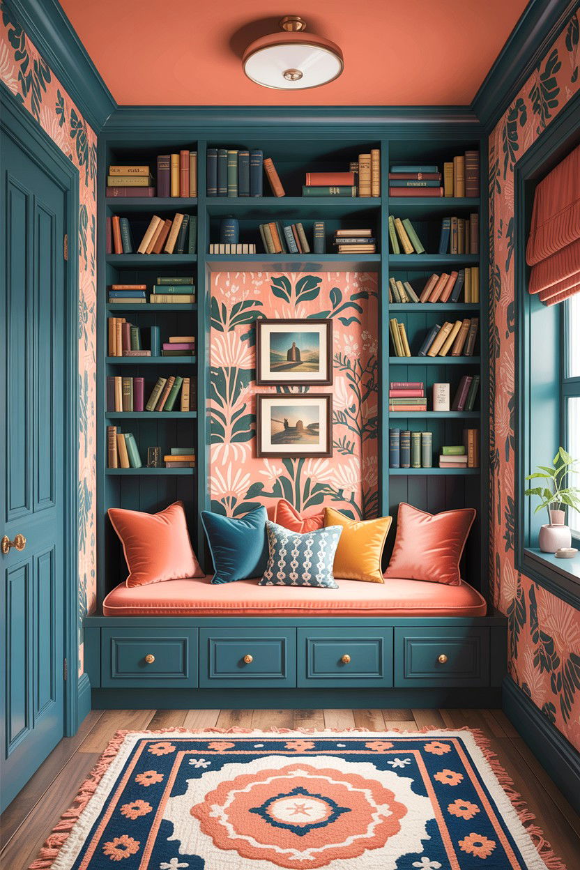 Small Closet Library - 30 bedroom book displays
